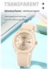 Orologio Sanda Dual Calendar al Quarzo da Studente con Lancette Luminose, Impermeabile, alla Moda, Cassa Rotonda Trasparente