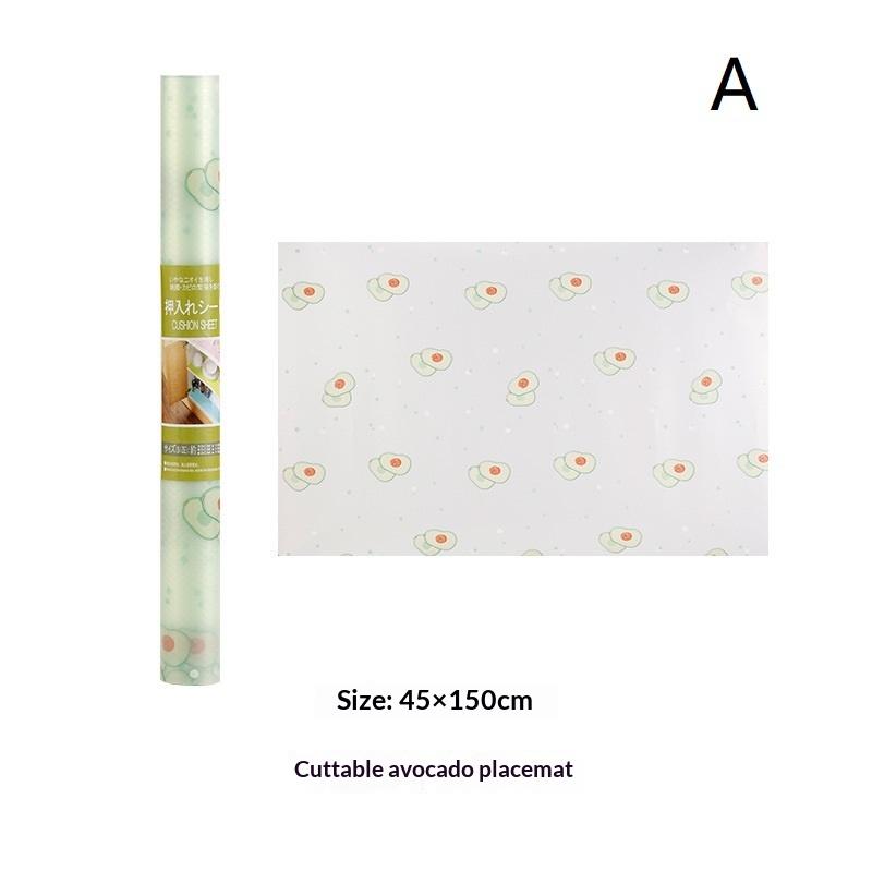Non Adhesive Anti Slip EVA Kitchen Cabinet Liners 1 Roll Waterproof Dustproof Mat for Kitchen Drawer Shelf Use