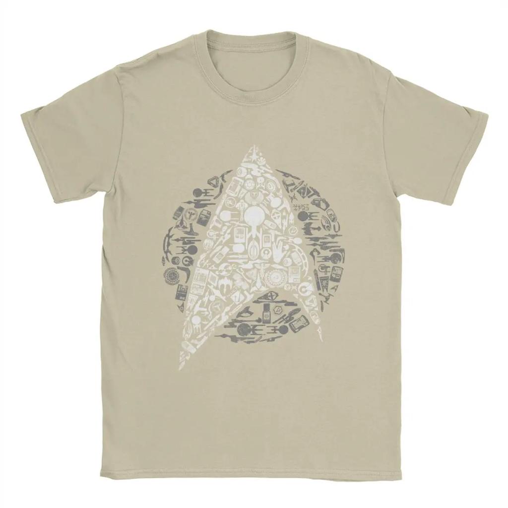 Herren Stars Treks Ikonen T-Shirts Baumwollkleidung Humorvoll Kurzarm O-Ausschnitt T-Shirts Geschenkidee T-Shirt