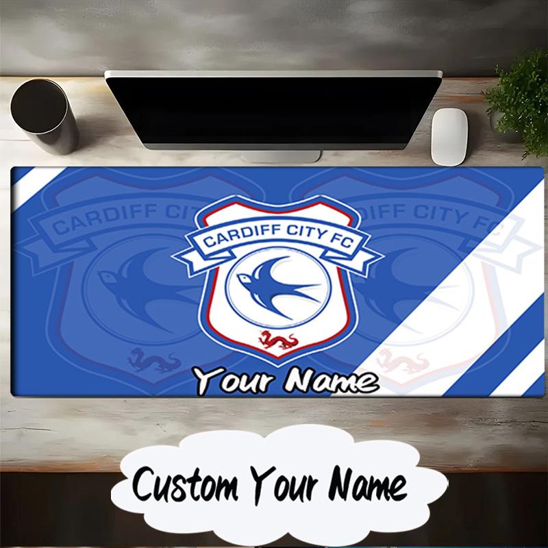 Custom Name Mouse pad Cardiff Fc Crest Mouse pad, Gaming Mouse Pad, keyboard pad, Desk Decor for computer notebook Fan Birthday Gift