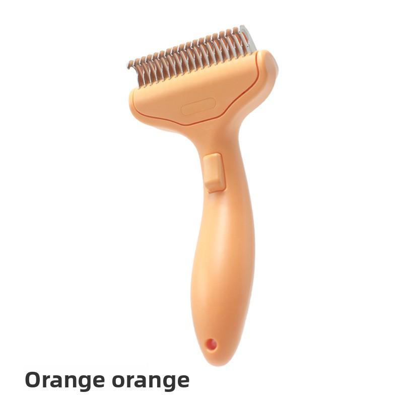 Pente de Nó para Animais de Estimação, Pente para Gatos, Pente para Pelos Soltos, Remoção de Pelos de Beleza, Pente para Animais de Estimação, Pente de Remoção de Pelos Soltos com Um Clique