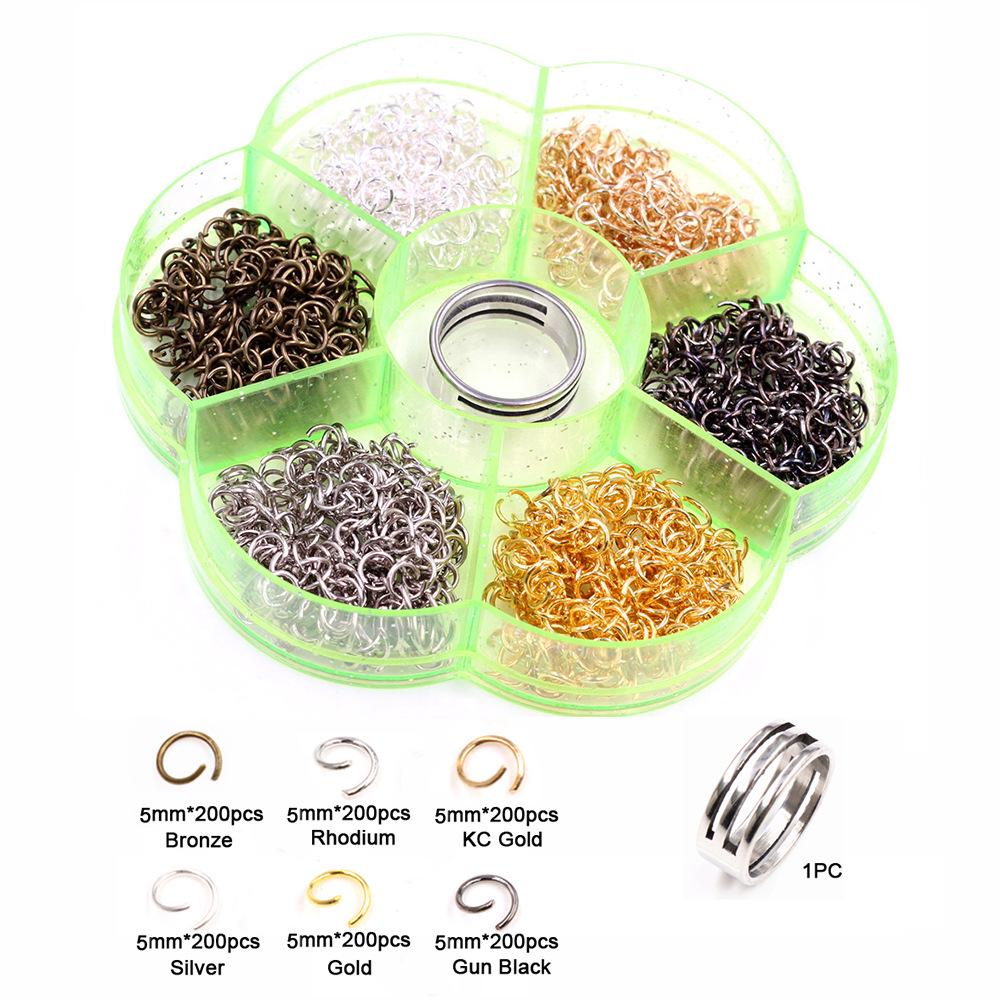 DIY Jewelry Making Kit: Jump Rings, Ear Hooks, Ear Plugs, Lobster Clasps for Earrings & Bracelets