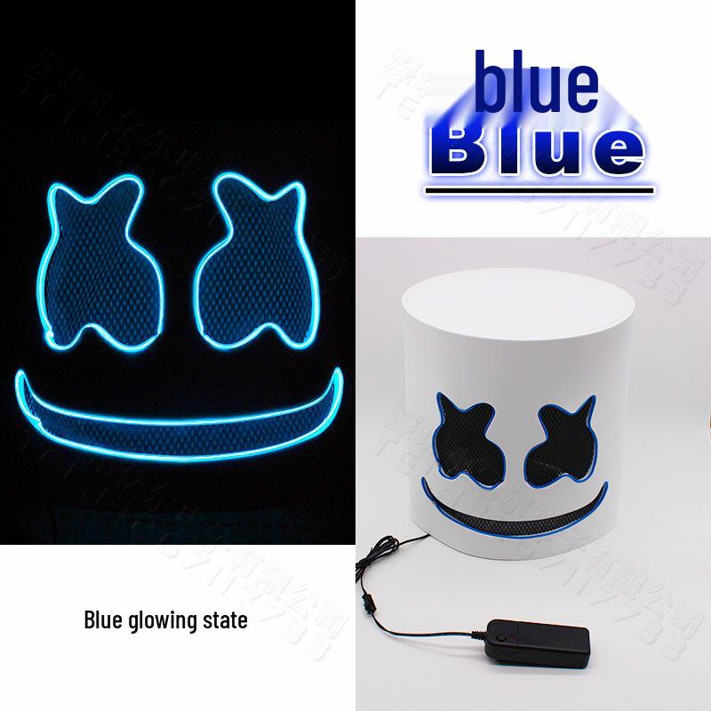 Светодиодная маска Marshmello - Головной убор для DJ-фестиваля и Хэллоуин-вечеринки