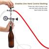 Counter Pressure Filler with Gauge, Homebrew Hand Held Bottle Filler No Carbonation Loss, Beer Bottling Kit 1/4 & 5/16 Barb