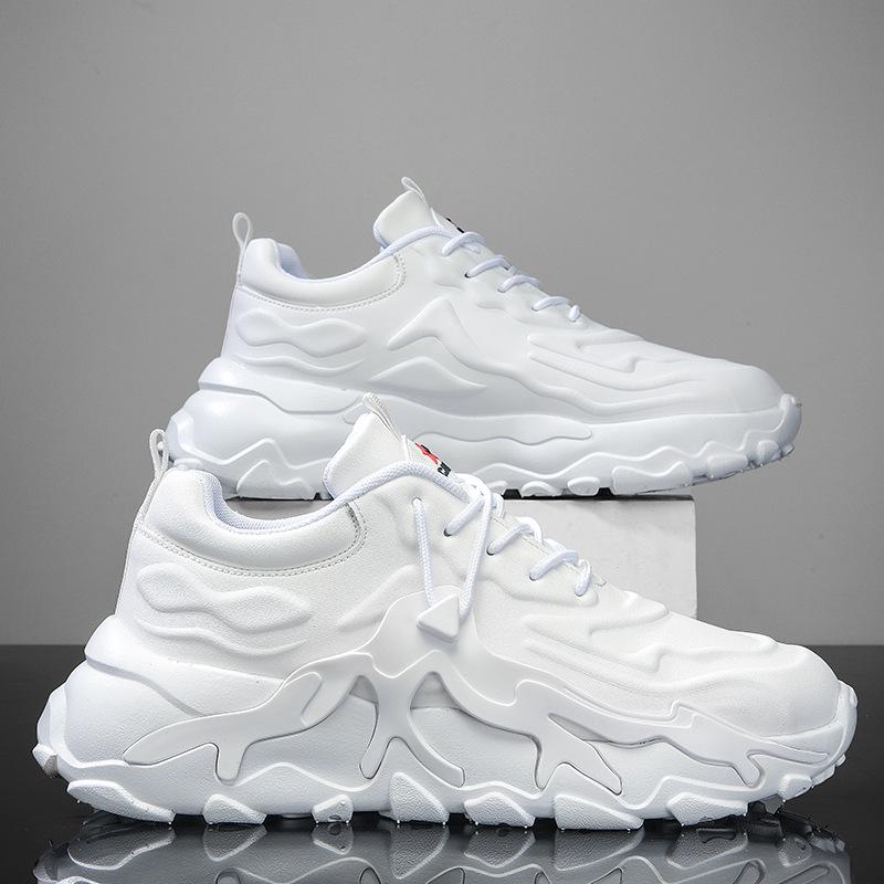 

Трендовые белые спортивные кроссовки на толстой подошве с амортизацией для весны 39