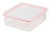 Pearl Metal Easy Clean Deep Airtight Storage Container L Pink [Made In Japan] HB-2626