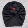 Nursery Hospital Turban Hat for 0-2 Years Baby Girls Infants Baby Beanie Cap Headwrap with Big Flower Soft Bonnet Cap