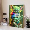 Disney Diamond Painting Baby Yoda Illustration 5D Diamond Painting Art Embroidery Cross Stitch Room Decoration