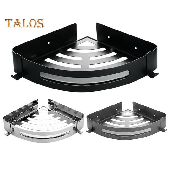 Caddy de colț de duș cu economie de spațiu Raft de baie fără perforare Instalare ușoară 2 cârlige Raft de colț pentru baie