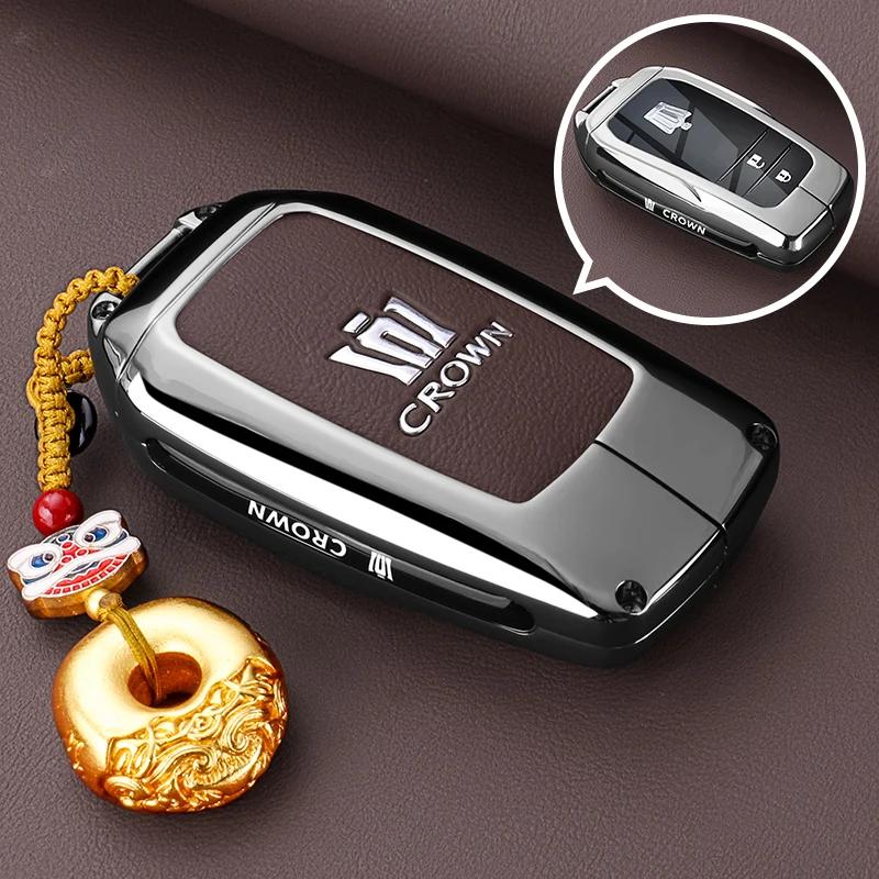 ANW1 2024 Toyota Crown Land Cruiser Key Set 14th Generation Special Product 13 Luxury Edition Automotive Parts 12 Buckle Case for Men