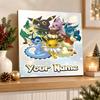 Eevee Evolutions Custom Name Diamond Painting Personalized 5D Full Drill DIY Diamond Art Home Decor