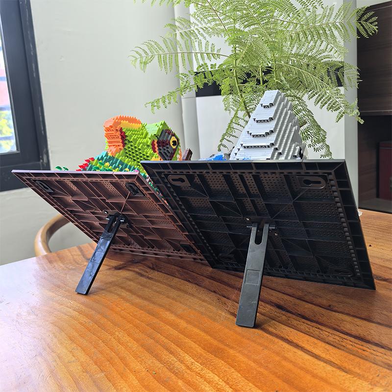 3D Bausteine Haifisch Monsterkopf Wandbild Wandblock DIY Tieranhänger Wanddeko Wandbehang Skulptur Heimdeko Spielzeug Geschenk