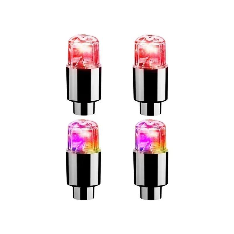 Wheel Lights Cap Car Auto Wheel Tire Tyre Air Valve Stem LED Light Cap Cover Accessories For Bike Car Motorcycle Waterproo