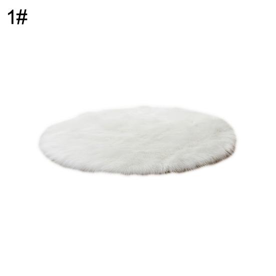 Home Bedroom Floor Round Soft Fluffy Seating Chair Sofa Rug Carpet Cover