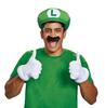 Super Mario Luigi Hat and Mustache Kit Bros. - (Halloween/Christmas) One-Size
