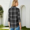3/4 Length Sleeve Womens Tops V Neck Shirts Trendy Printed Business Casual Work Blouses