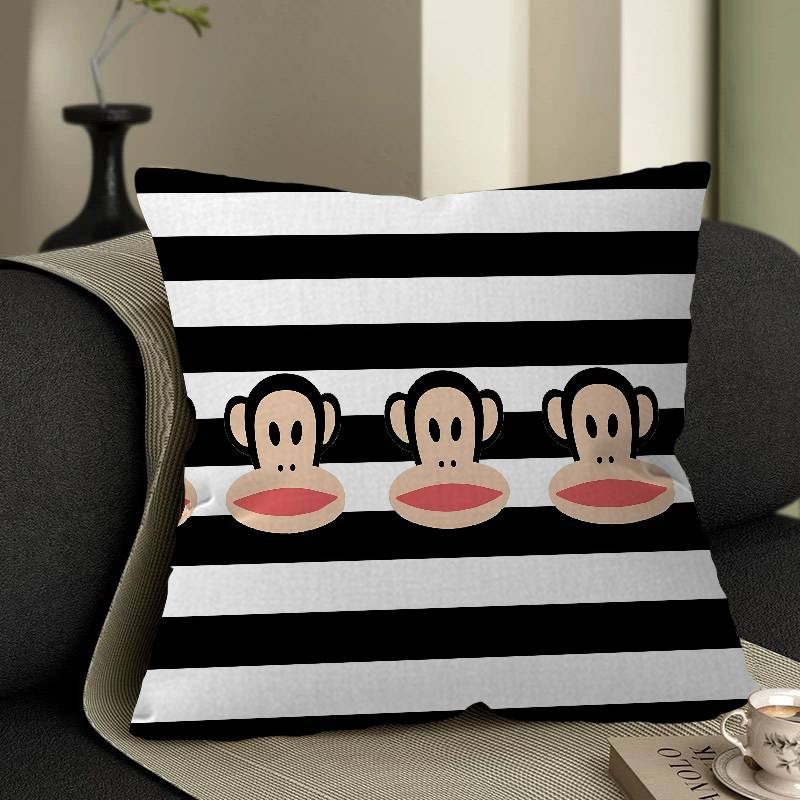 L-Luxurious P-Paul Frank Personalized Pillow Dust Cover Bedroom Kids Party Decoration Pillowcase Birthday Children Gift