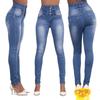 High Waisted Button Down Pencil Jeans