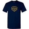 Made In North Carolina Badge- Hometown Pride State Short Sleeve T-Shirt - Navy
