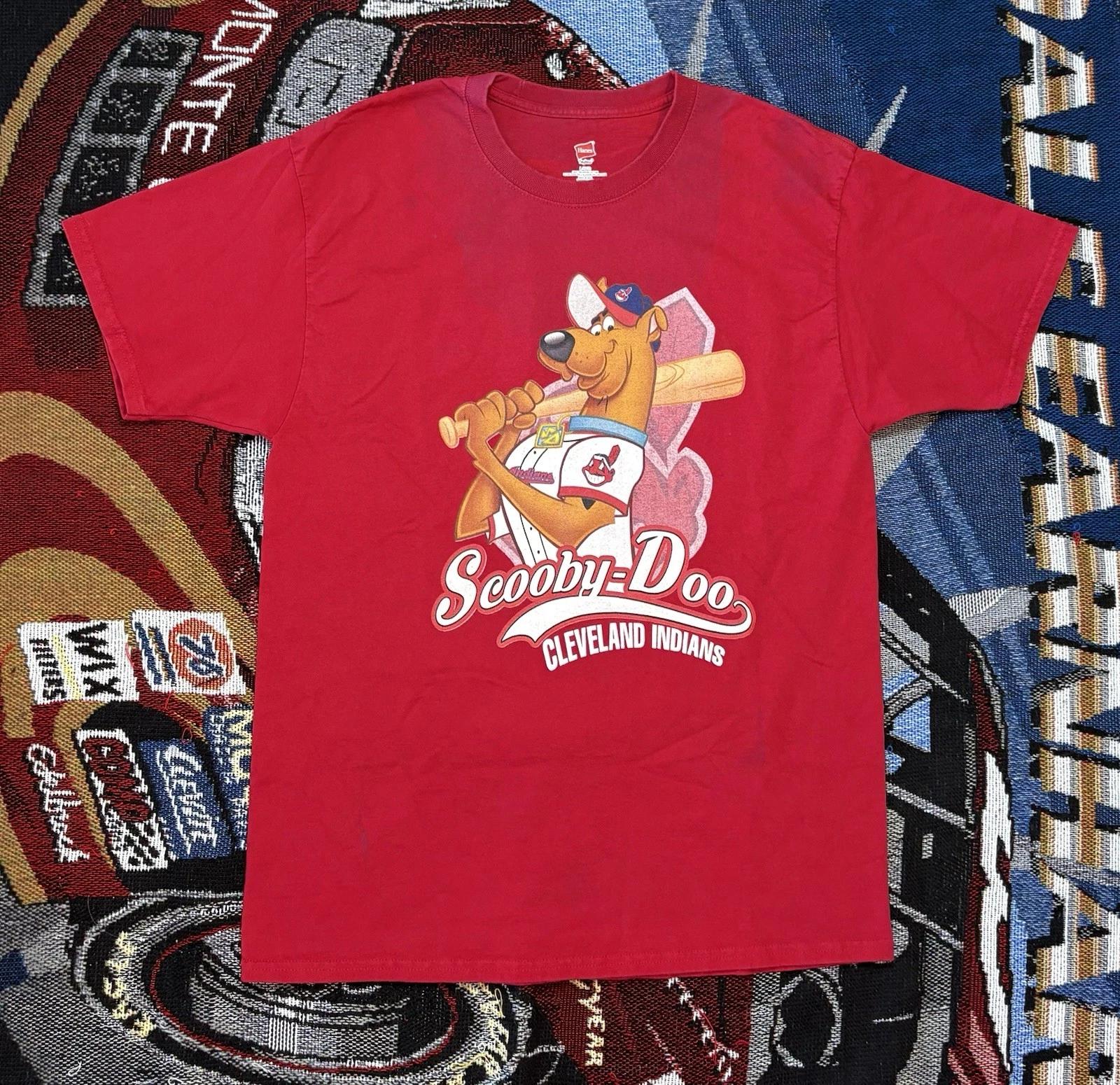 Vintage Scooby-Doo Cleveland Indians Shirt Hanes Large Adult XL