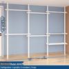 Telescopic Floor-Standing Clothes Rack Pole, 38mm Diameter, No-Drill, with Track for Home Use, Drying, Bedroom, Balcony, and Curtain Hanging
