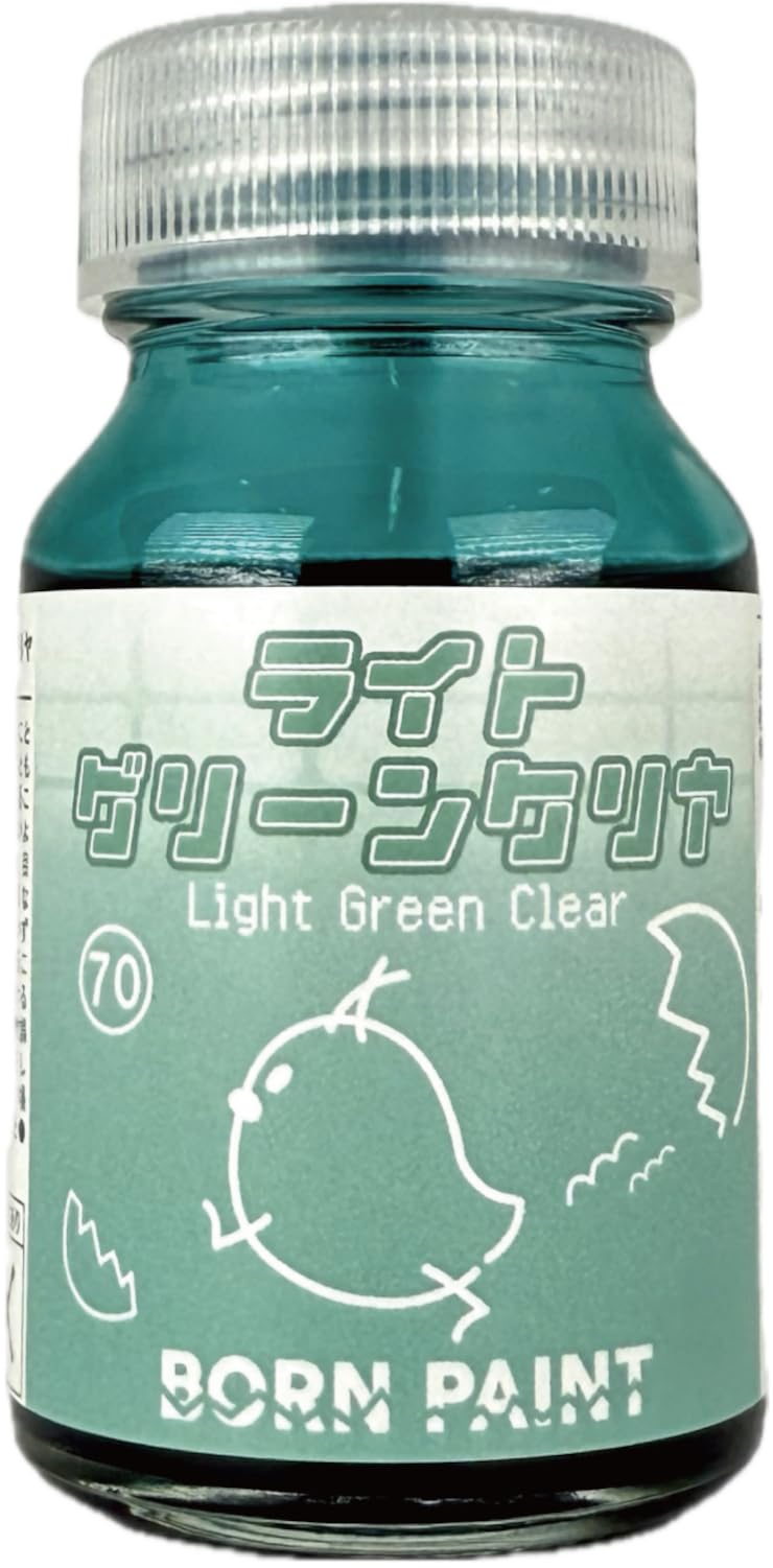 

Toamiru BORN PAINT Светло-зеленый прозрачный 30 мл Модельная краска BP-70 зелёный