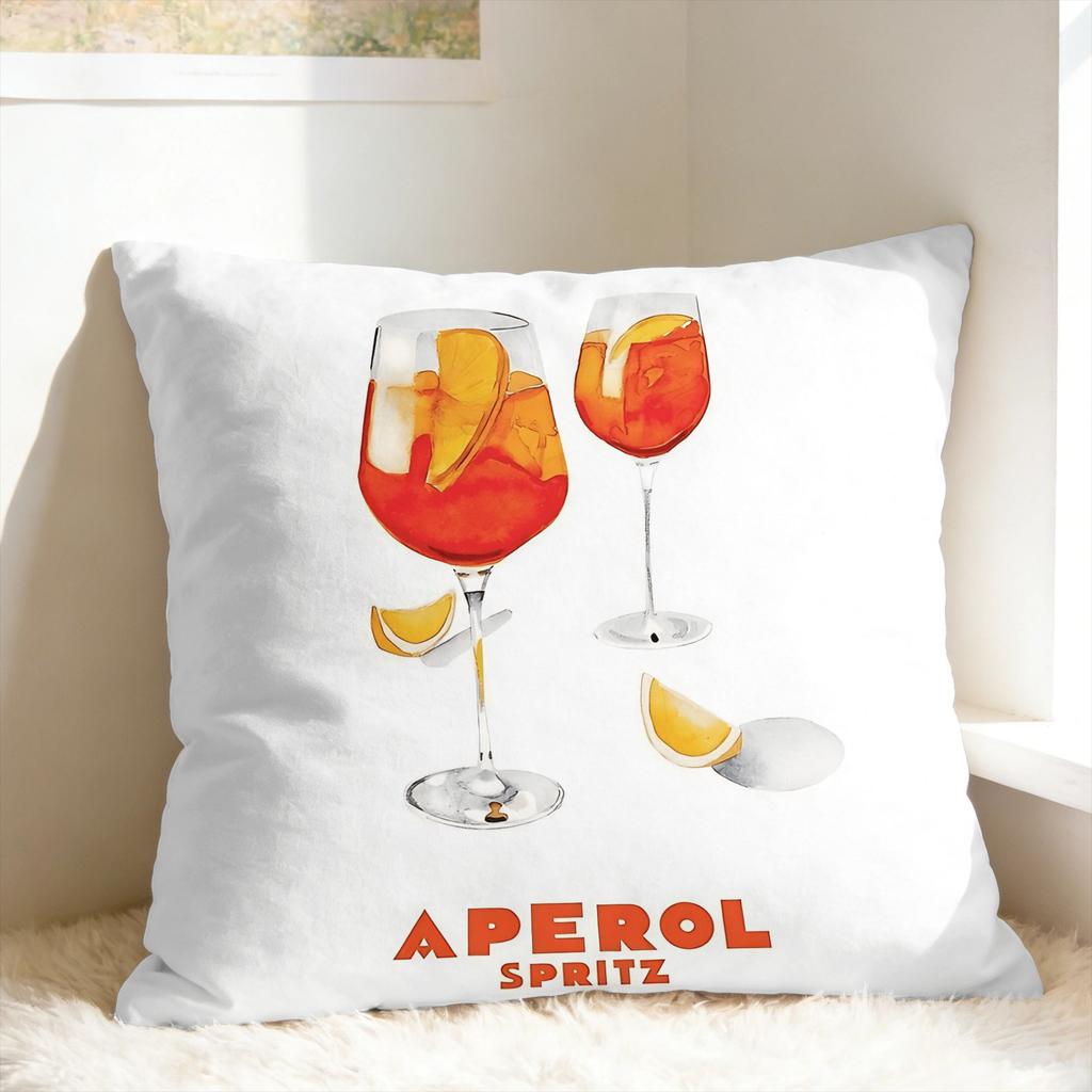Federa Aperols Spritz Federa Comoda per Divano Camera da Letto Decorazione Casa Federe Moderne