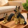 German Shepherd Wolf Dog Resin Figurine – Cross-border Animal Statue Ornament