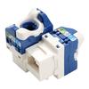 10pcs Cat6 Gigabit Rotating Toolless Network Module For High Speed Data Transmission In Office And Data Center Projects