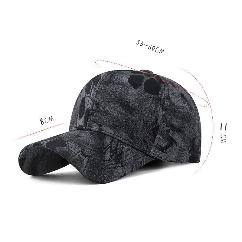 Spring Python Camouflage Tactical Baseball Cap Hard Top Adjustable Sunscreen Cap