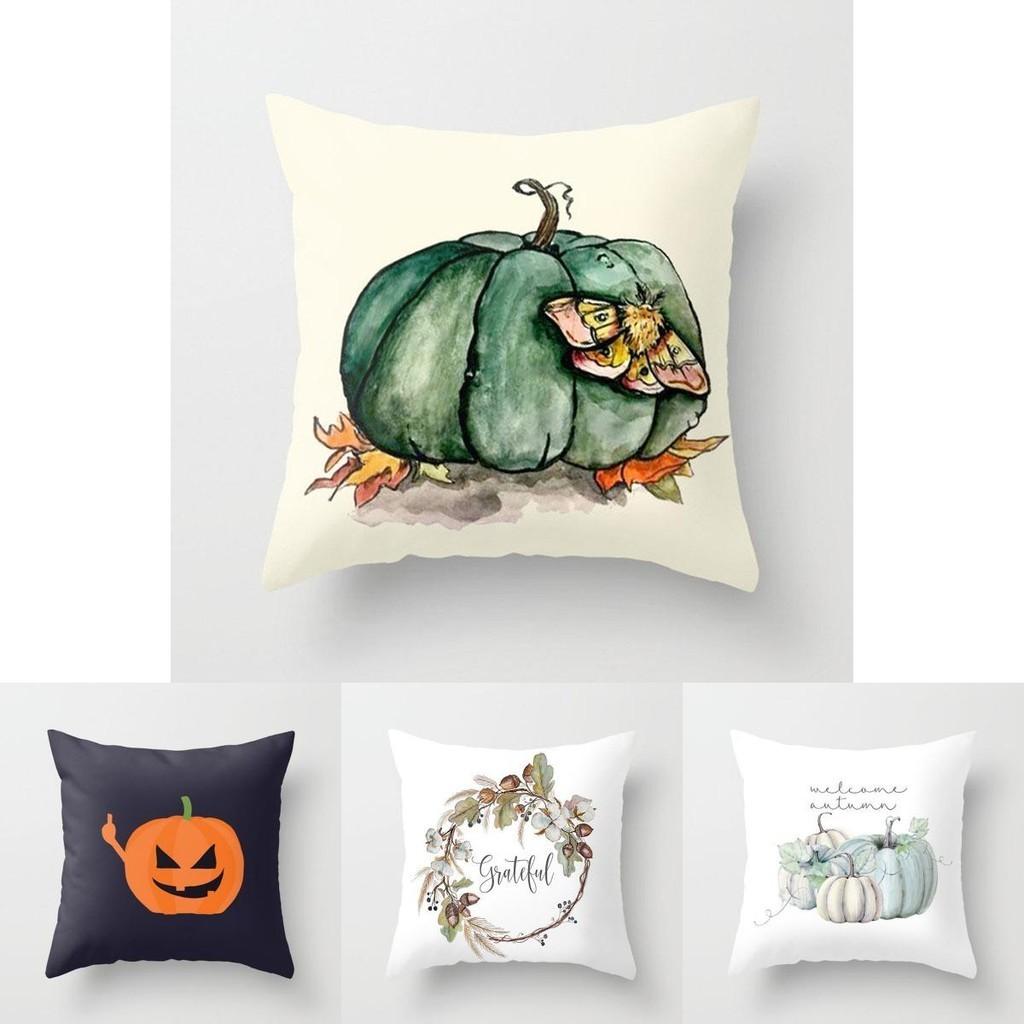 Luxurious And Comfortable Halloween Pumpkin Pattern Cushion Cover