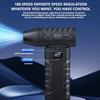 Mini Air Blower 160000 RPM Handheld Electric Turbo Jet Fan 52m/s Wind Speed Brushless Motor Turbo Violent Fan LED Display