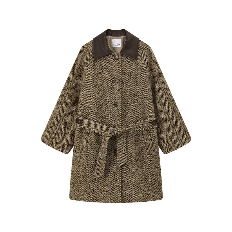 ELLE KIDS Girls' Quilted Raglan Winter Coat