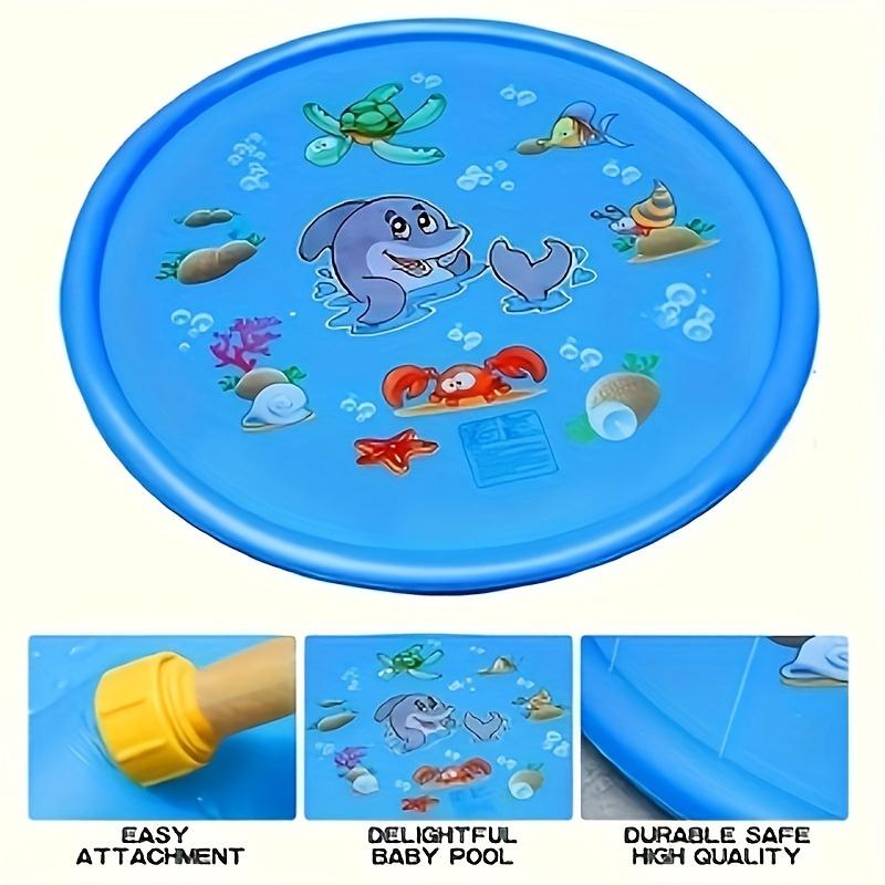 Kinder Spiel Sprühmatte 100cm Strand Aufblasbare Wassersprinkler Matte Outdoor Spielzeug Rasen Schwimmbad Matte Kinderspielzeug