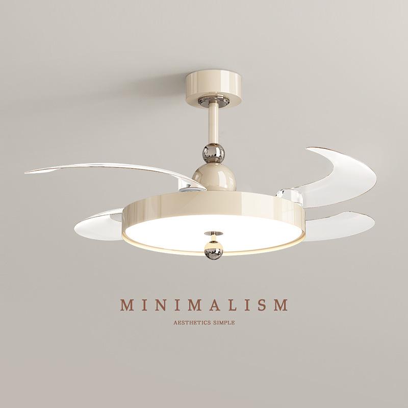 2025 Silent Luxury Ceiling Fan Light for Living Room, Bedroom, or Restaurant - Cream Style