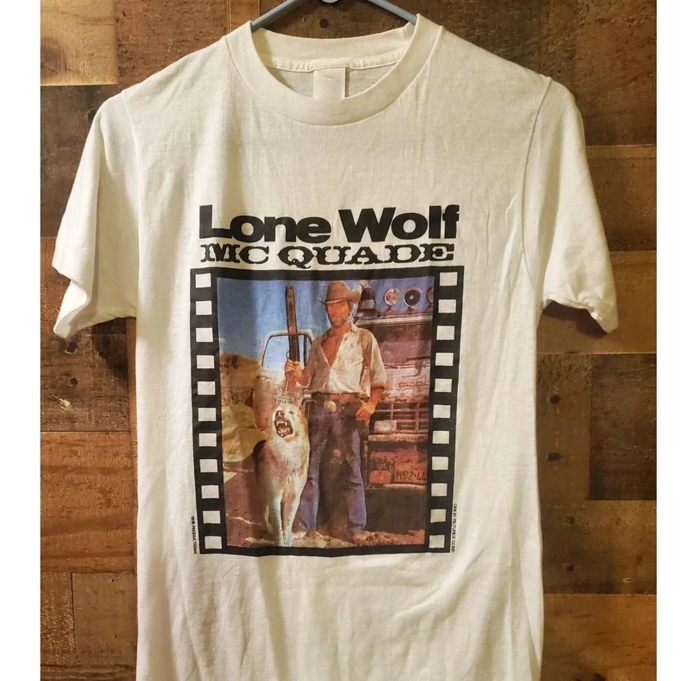 1983 Lone Wolf Mcquade Movie Promotional T-Shirt reprint Size S-4XL Unisex T-Shirt L