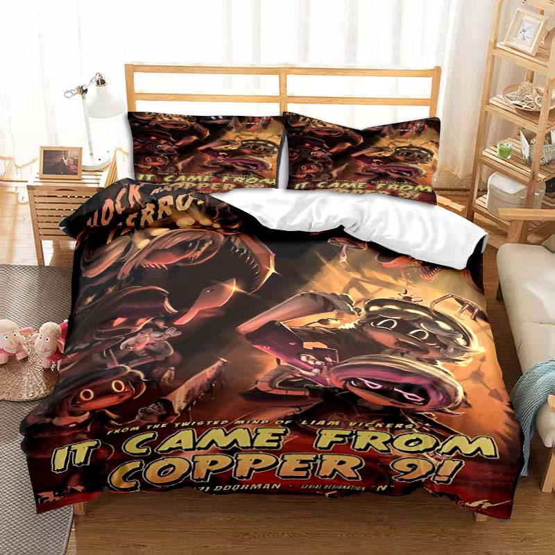 Murder Drones Anime Bedding Set Duvet Cover Pillow Case Children's Bedroom Bed Three-piece Set Single Double King Bed Set Gift