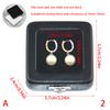 Black Pu Leatherette Bare Stone Box With Buckle Gem Rhinestone Jewelry Storage Naked Container Transparent Window Display