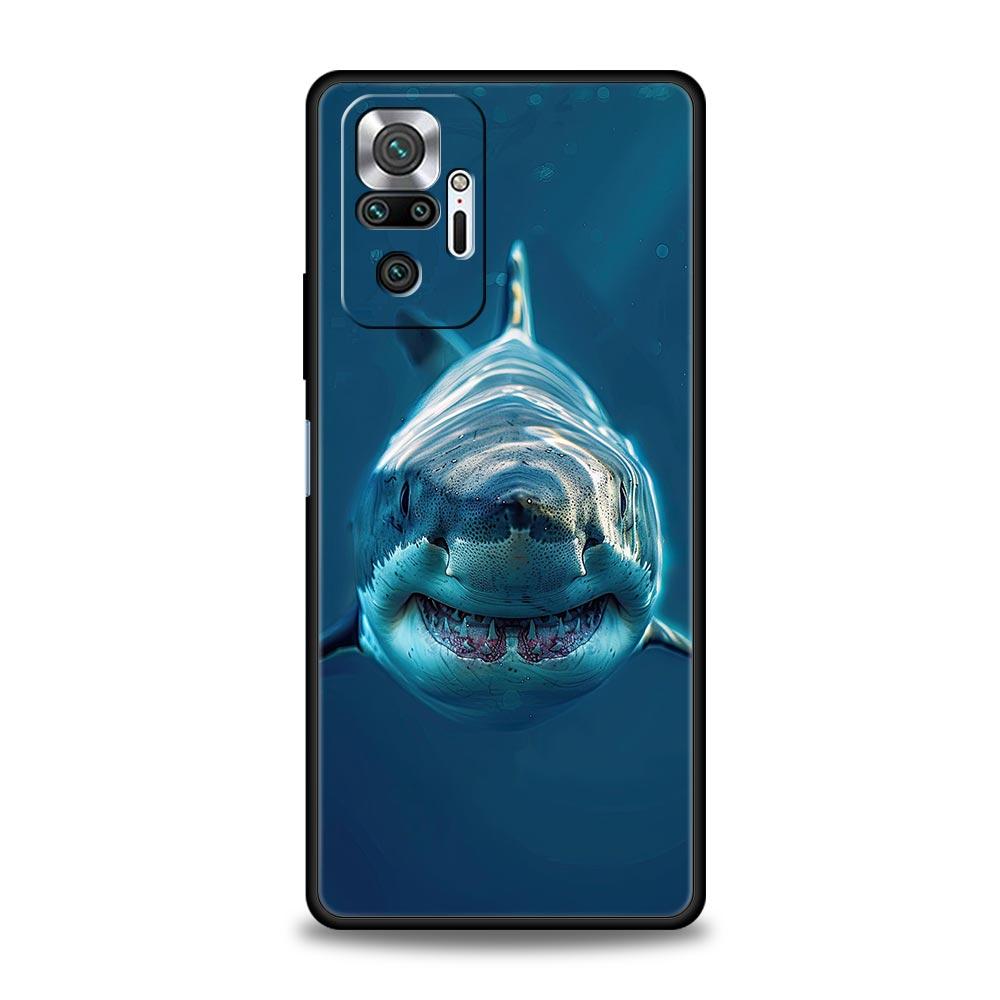 Shark Phone Case For Xiaomi Redmi Note 15 14 13 12 5G 11 10 Pro Plus 4G 9S 14C 13C 12C 10C Soft TPU Cover