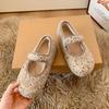 Leopard Fur Lining Women Flats Shoes Concise Round Toe Shallow Shoes Comfort Warm Cotton Outdoor Shoes For Autumn Winter