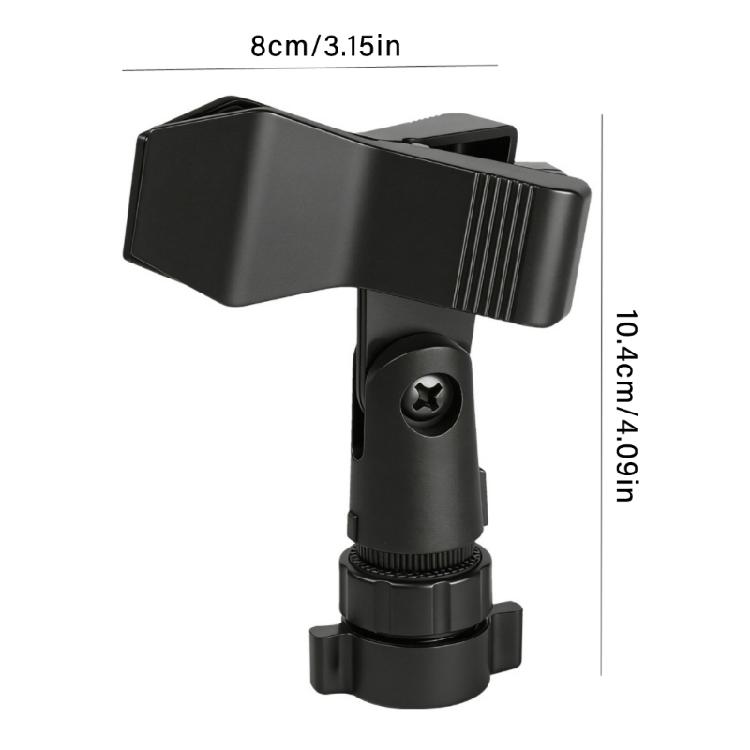 Microphone Ball Head Adapter Clip 17mm Base for Stands Tripods Threaded Connection Secure Mounting