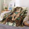 Gem Cat Print Flanelldecke, Hohe Qualität, Bequem für alle Jahreszeiten, Heimdekoration, Wärme und Komfort