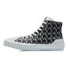 Jason Wu X Li Ning CF Tracing Slip Resistant Abrasion Resistant High Top Skateboard Shoes Unisex Black White AGCR484-4
