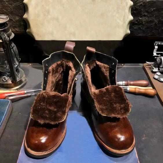 

Быстрые ботинки 6079 ретро, ботинки-зонтик, старые ботинки Ami Kaji Martin зима, хлопок 48