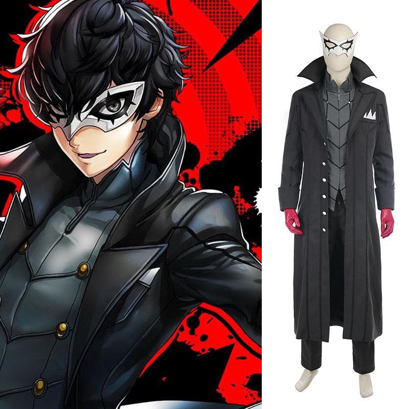 Exceptional Persona 5 Joker Kaitou Cosplay Costume Trench Coat For Enthusiasts