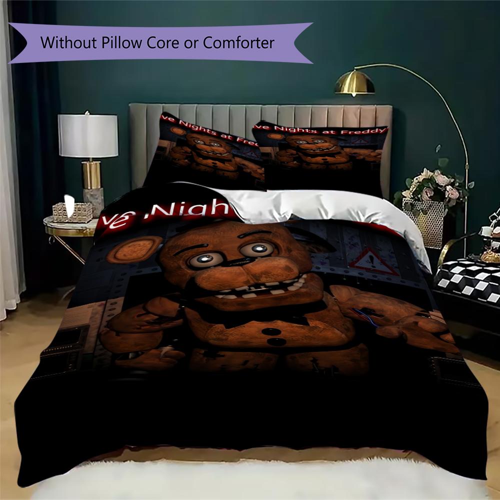Celebrate Animatronic Friends Threepiece Set 1 Duvet Cover 2 Pillowcase Without Core Without Core Bedding Set Soft And Comfortable