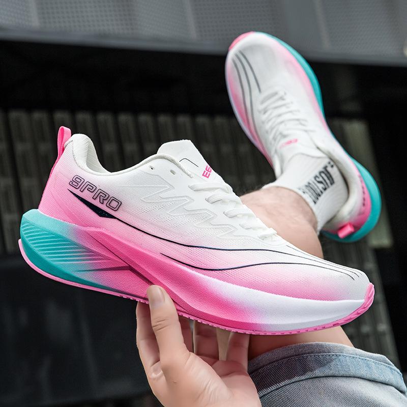 

New trendy men s marathon running shoes summer breathable mesh fashion casual women s versatile sports teenagers learn from men 33