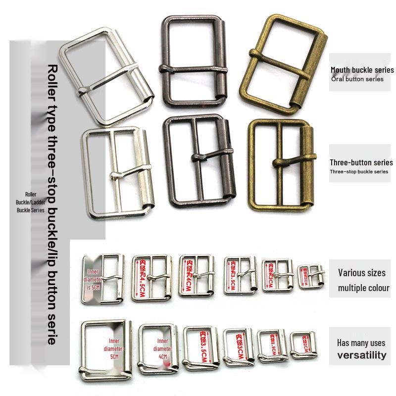 Handmade Metal Pin Roller Buckle: DIY Hardware & Adjustment Accessories
