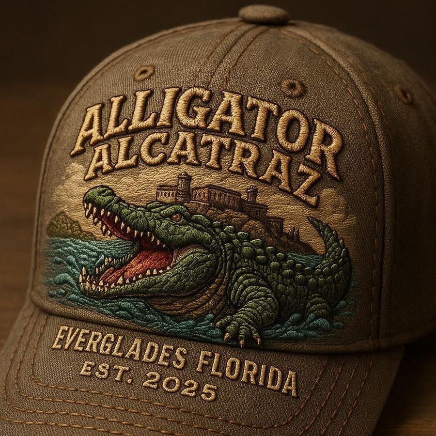 Popular POD heat transfer baseball cap personalized crocodile pattern outdoor cap men's and women's versatile cap