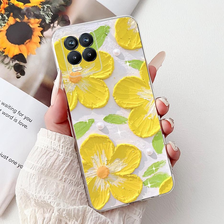 For Realme 8 4G Case Realme8 Pro RMX3081 Popular Fashion Painted Cover Soft Slim Phone Case For Realme 8 Pro Realme8 8i 4G Shell